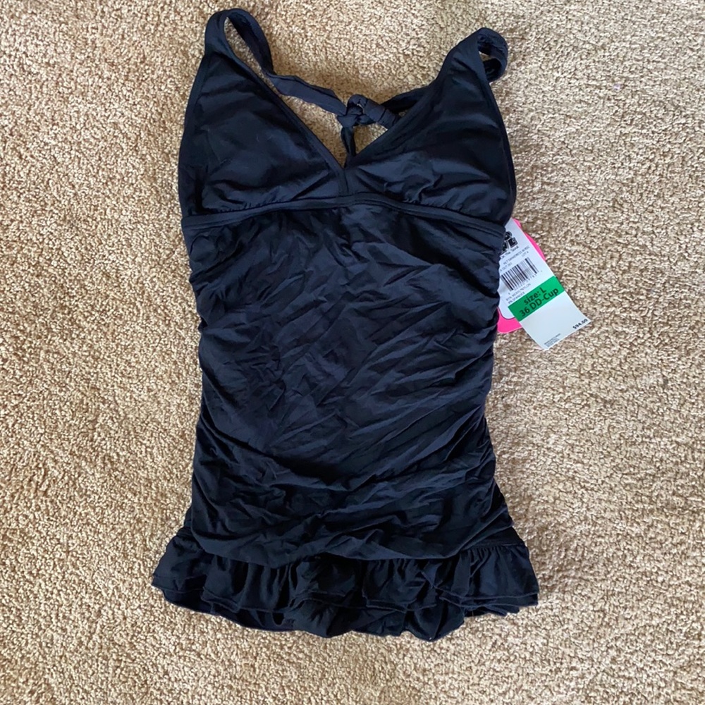 Black swim dress
